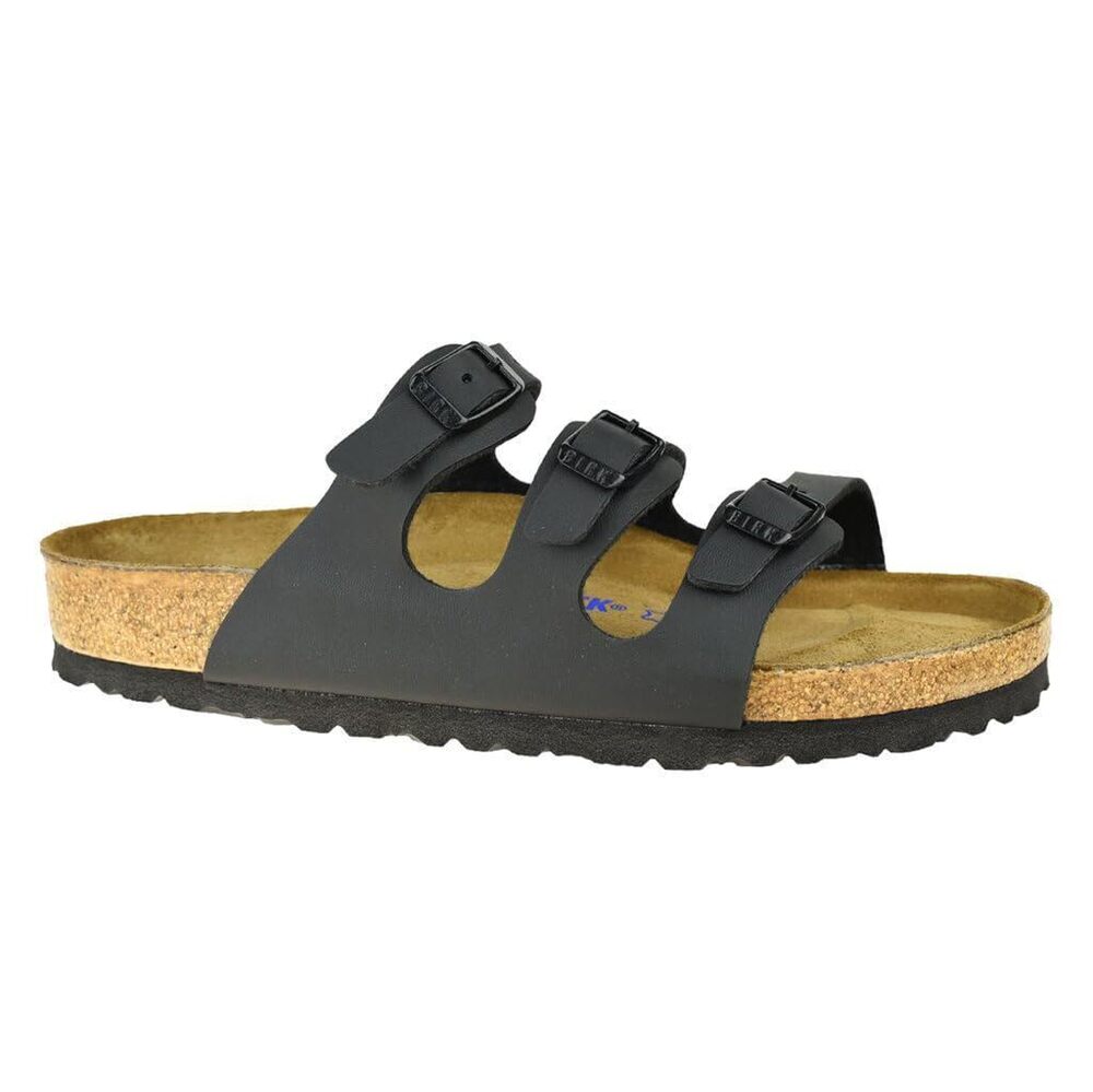 Birkenstock Women's Florida Soft Footbed Birko-Flor Black, Black, Size 39EU